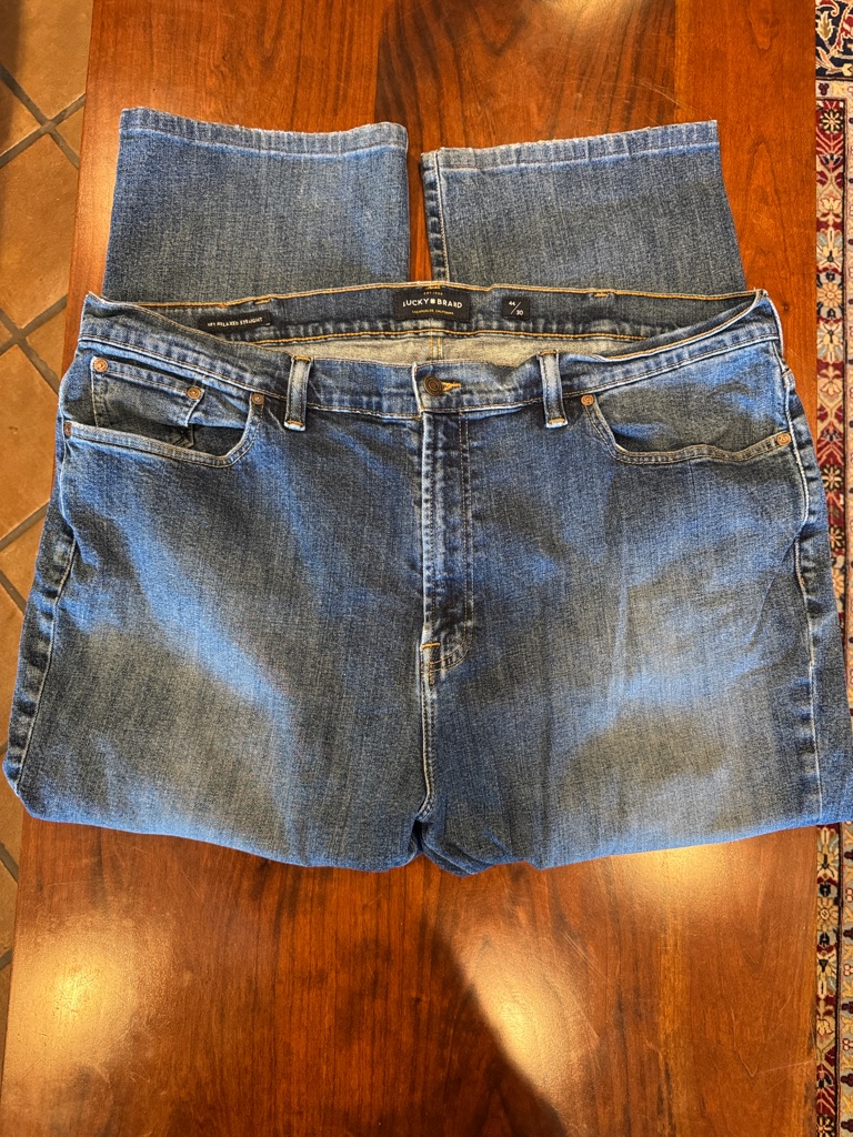 Lucky Brand Mens Relaxed Blue Denim Jeans